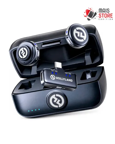 Microfone Hollyland Lark M3 Combo 2TX + 1RX - (Novo/Lacrado)