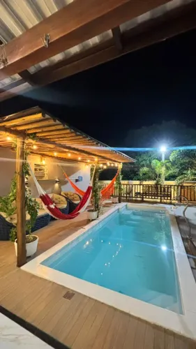 Casa de praia com piscina e hidromassagem no Balbino em Cascavel