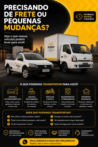 Frete Rápido | Mudanças, Móveis e Eletrodomésticos | Florianópolis e Região