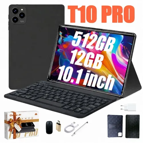 2026 Tablet GS Pad 10 PRO mouse teclado 12GB RAM 512GB ROM Android13 com case 