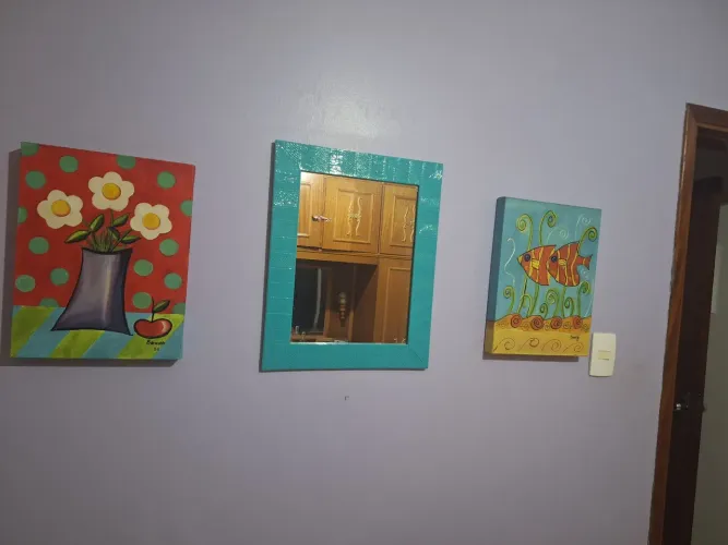 Quadros e espelho