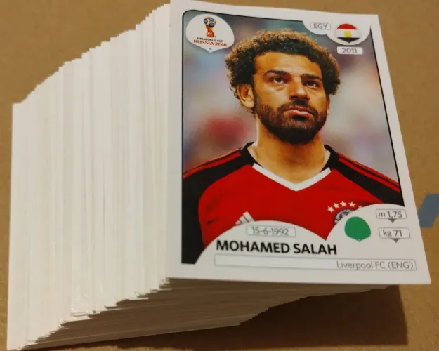 Kit com 144 figurinhas da Copa da Rússia 2018