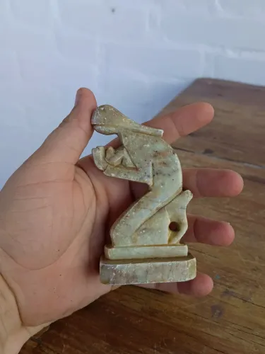 Maria menino Jesus pedra sabão antigo nossa senhora Antiquario decoração vintage escultura