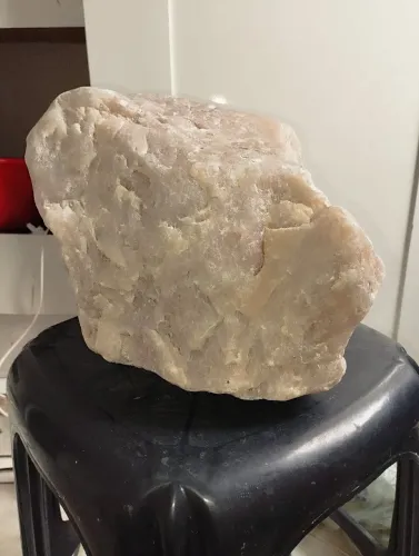 Quartzo Rosa Bruto Gigante - Peça Exclusiva de Decoração e Energia
