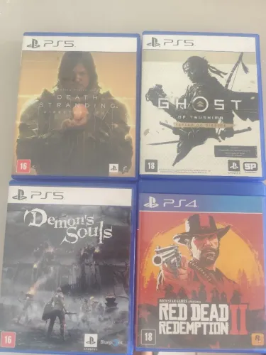 Vendo 3 jogos do PS5 e 1 jogo do PS4 