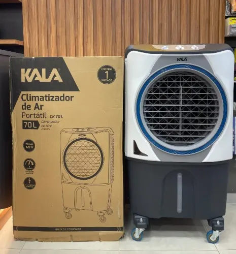 CLIMATIZADOR DE 70 LITROS COM NOTA FISCAL GARANTIA ?