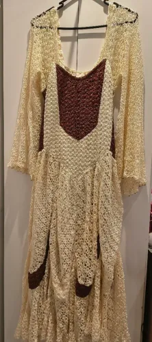Vestido longo tricô