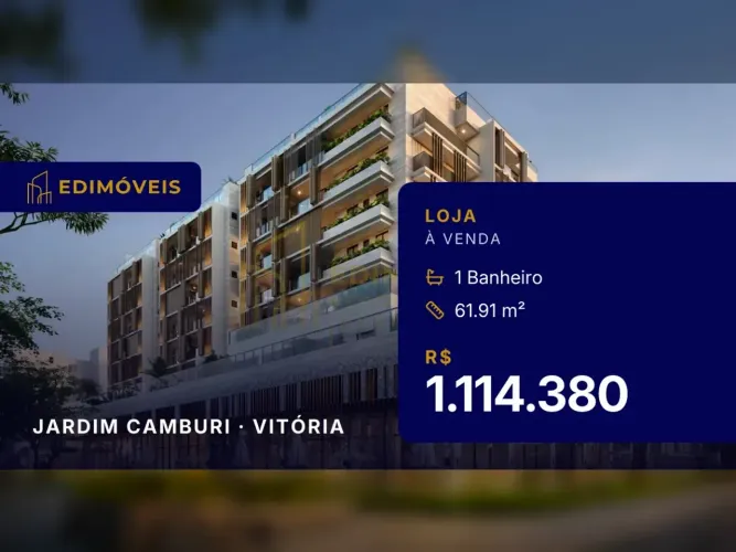 Jardim Camburi: Loja em condomínio, ideal para investidores e empreendedores