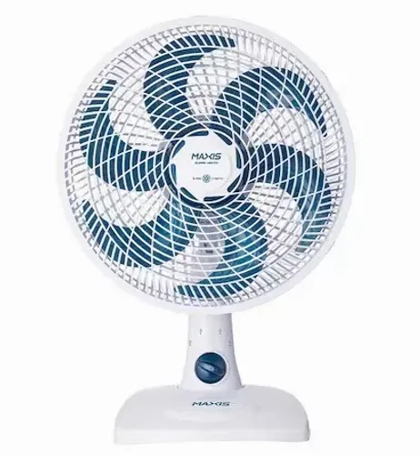 Ventilador de Mesa Mondial Maxis V30MXW 30cm 6 pás 3 velocidades 50W Branco / Azul - 110V