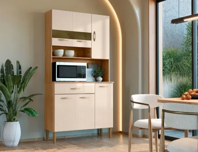 Armário de Cozinha 100% MDF Vogue 6 Portas -SUPER OFERTA!
