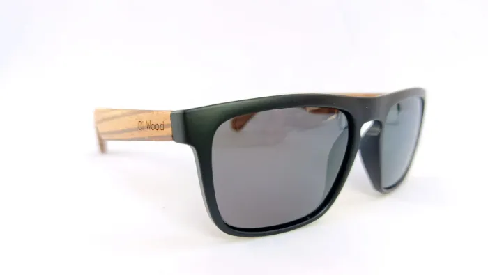 Óculos de Sol Casual Bambu Oval Lindo Leve Super Confortável Lentes Polarizadas OiWood
