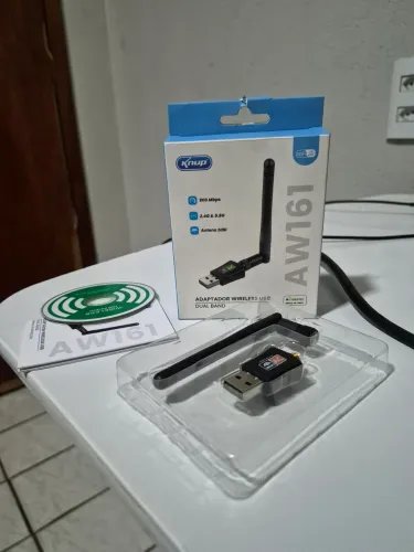 Adaptador Wi-fi Wireless USB Dual Band AW161 Knup