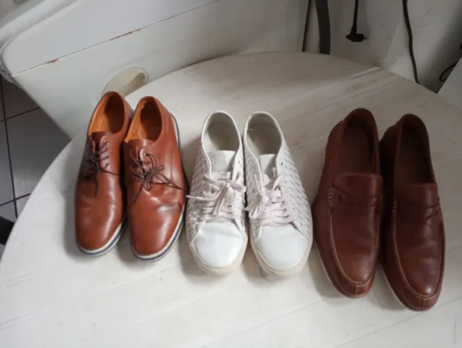 Três sapatos masculinos - marca Homem do Sapato