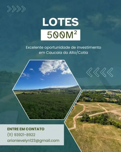 Lotes de 500m² em Caucaia do Alto | Segurança, Lazer e Infraestrutura Completa!
