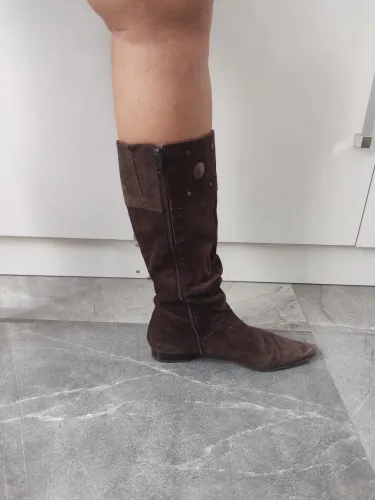 Bota de camurça 
