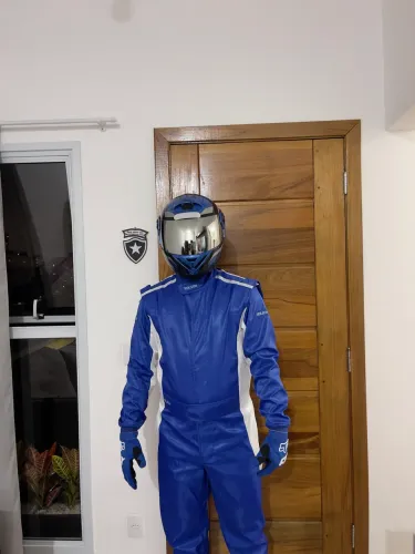 Macacão Kart azul