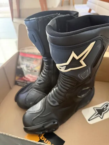 Bota Moto Alpinestars Preta Tamanho 36/37