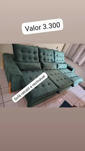 Sofá retratil e reclinável