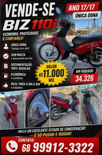 Vendo moto biz 110i 