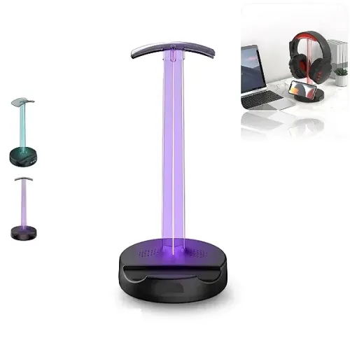 Suporte para Headset Gamer com Iluminação LED RGB 7 Cores - R8 em São Luís ma