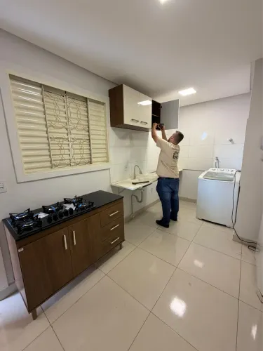 Balcão + fogão cooktop 5 bocas