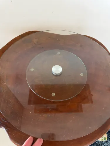 Centro De Mesa Prato Giratório 45 Cm Tábua Frios Doces Frutas Mesa Posta
