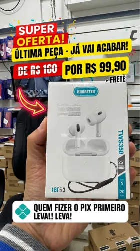 Fone de Ouvido de qualidade Kimaster AirPods Pro