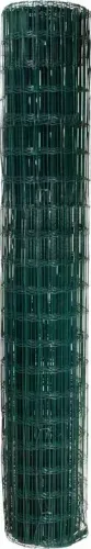 Tela alambrado, verde, malha 10 cm x 5 cm, fio 2,5 mm, com 2,0 m x 25 m (altura x comprime