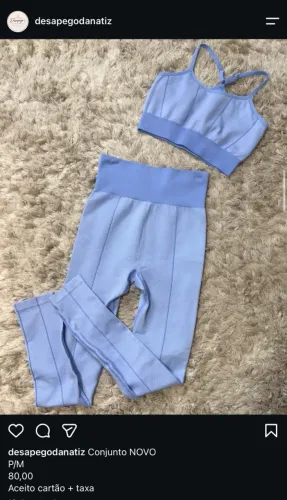 Roupa academia nova