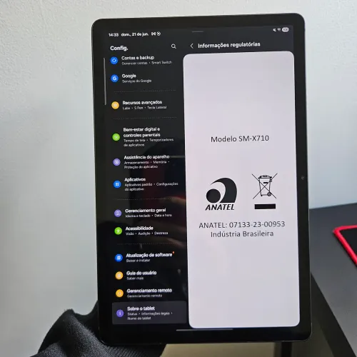 Samsung Galaxy Tab S9 (SM-X710) Impecável + Capa Teclado e S Pen