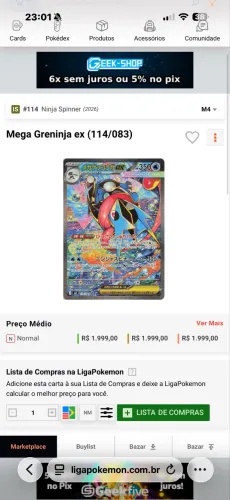 Mega greninga ex sar japones Nm 