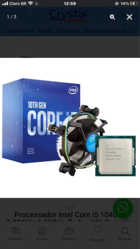 Processador Intel Core i5 10400F