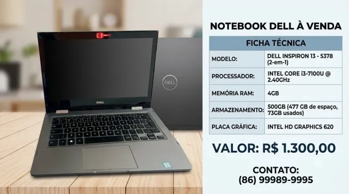 NOTEBOOK DELL INSPIRON 13 2 em 1