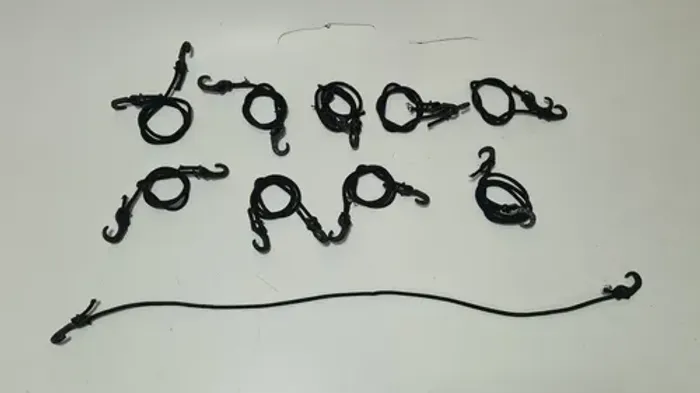Corda Elástica P Bagageiro Gancho Regulável 90 Cm 10 Uni