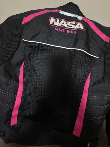 Jaqueta Nasa Race Way Preta Rosa