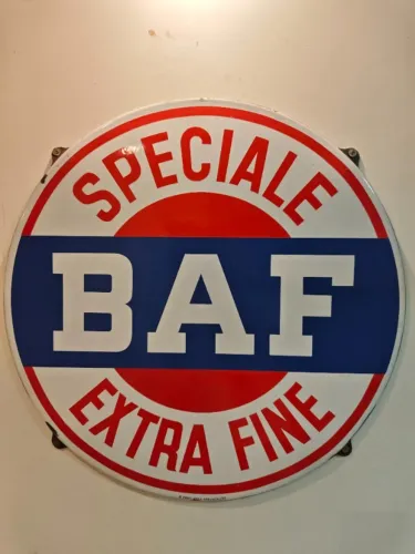 Placa Esmaltada Rara Cerveja Spéciale BAF 1955 - Estado de Nova (68 cm)