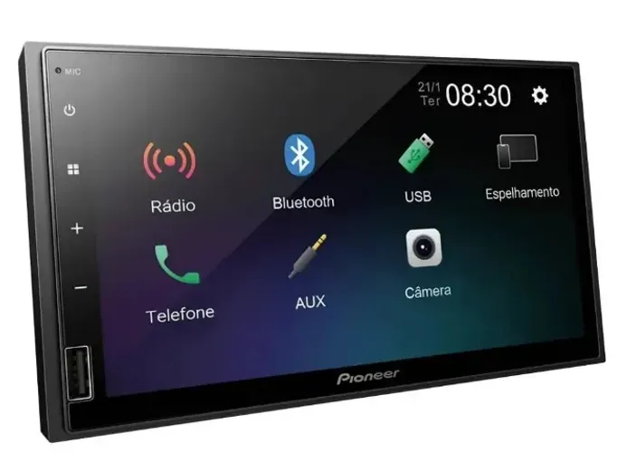 Central Multimídia Receiver Pioneer 7? Com Bluetooth e tela touchscreen