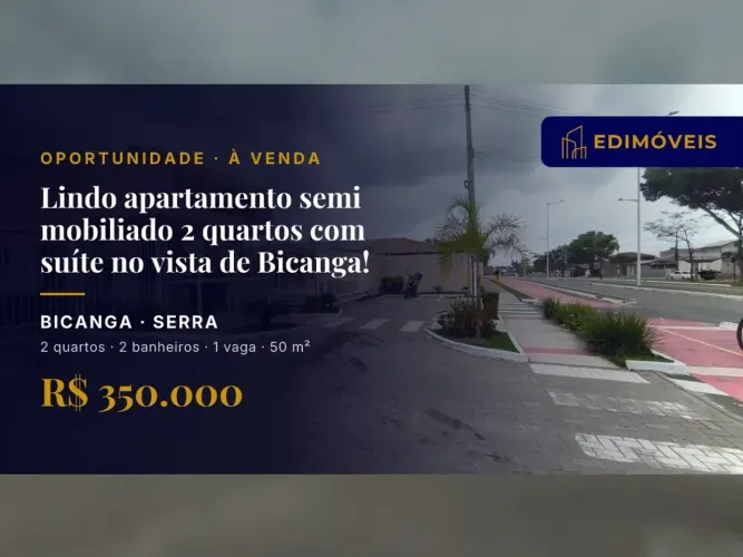 Bicanga: Apartamento 2 quartos com suíte, perto das praias e comércio local