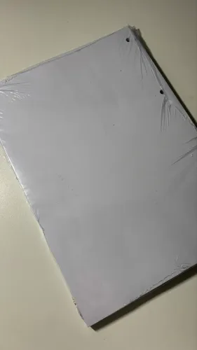 Folhas para fichário branco liso