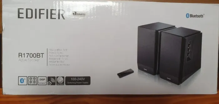 Monitor De Áudio R1700BT Bluetooth 66w Rms Edifier - Preta na caixa