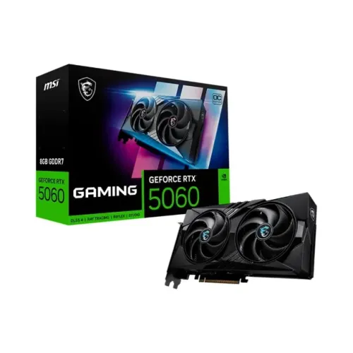 Placa de Vídeo MSI RTX 5060 8G GAMING OC NVIDIA Geforce, 8GB, GDDR7, 128bits, DLSS 4, Open