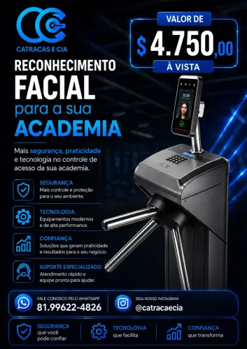 Catraca Facial Academia
