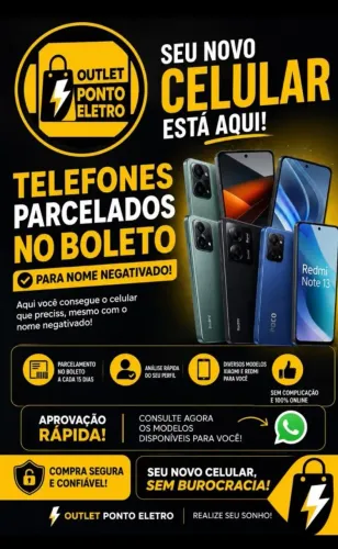 Celular no boleto mesmo com nome sujo