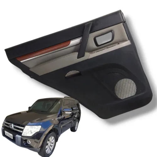 Painel Porta Traseira Esquerda Pajero Full 2008 Original Preto E Cinza