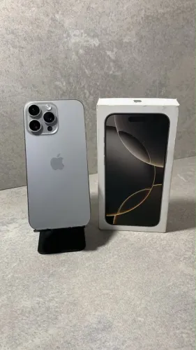 iPhone 16 Pro Max 256GB Natural Titanium - Completo na Caixa + NF 