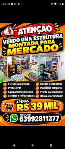 Vendo uma  Estrutura para montar Mercado  