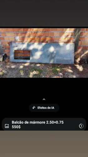 Balcão de mármore