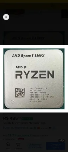 Processador Amd Ryzen 5 3500x 6 Nucleos
