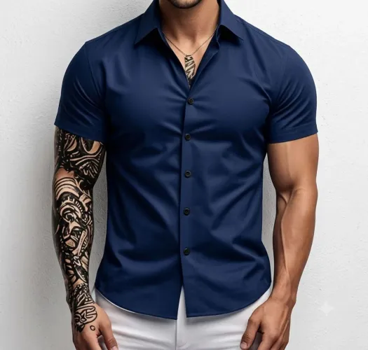 Camisa Social Slim (tamanho M)