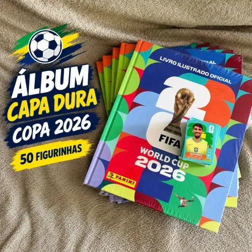 Álbum capa dura +50 Figurinhas Copa 2026
